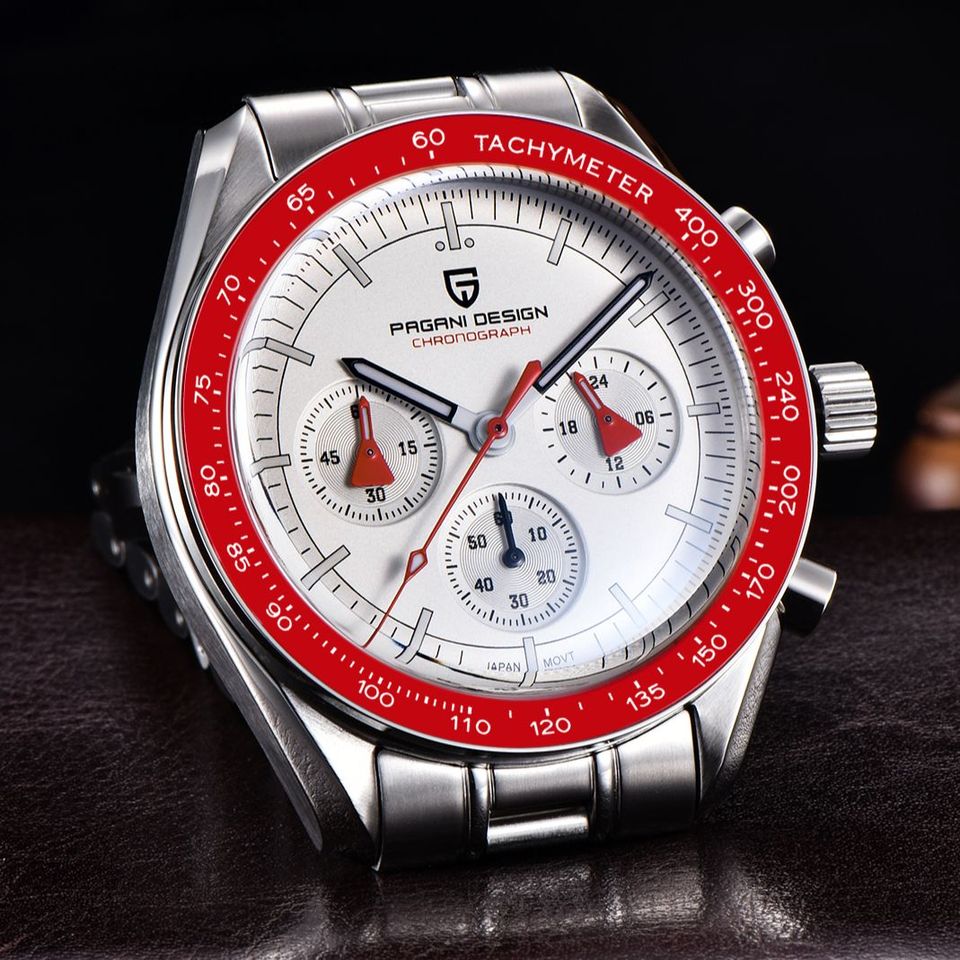 PAGANI DESIGN New AK Project Men Watches Luxury Quartz Wrist Watch For Men AR Sapphire Speed Chronograph Automatic Date
