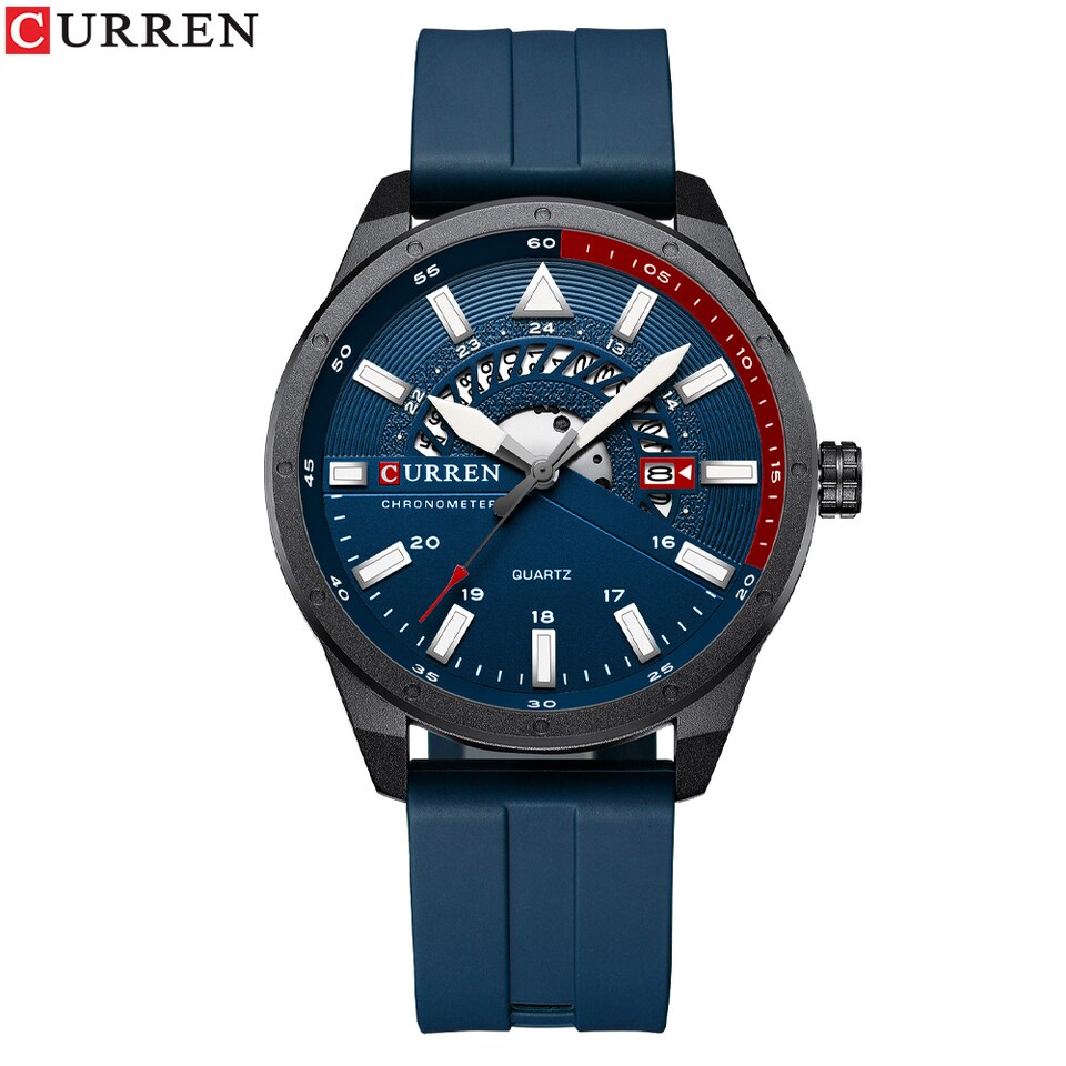 New Men Watch Top Brand Luxury Waterproof Sport Mens Watches Silicone Automatic Date Military Wristwatch