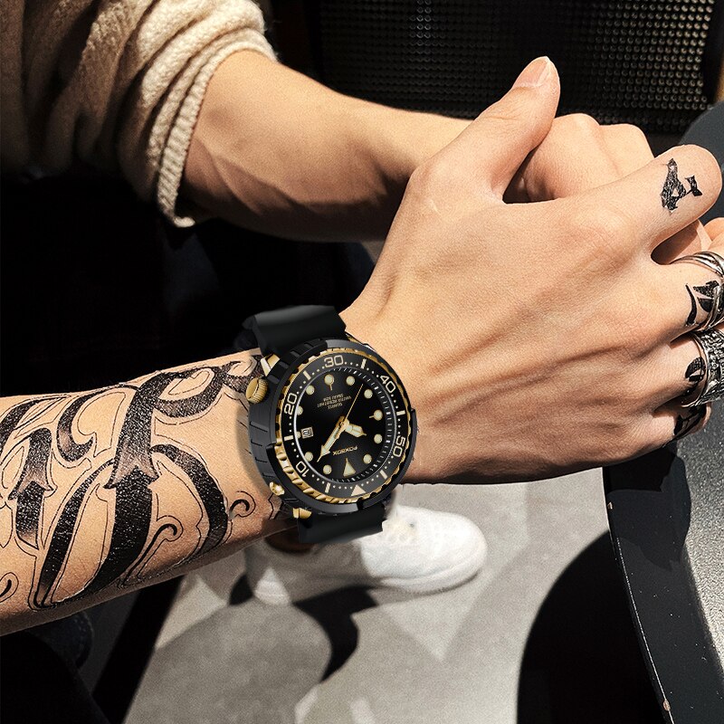New Watch For Men Fashion Silicone belt Chronograph Sport Wristwatch 50M Waterproof Luminous Dive Male Clocks