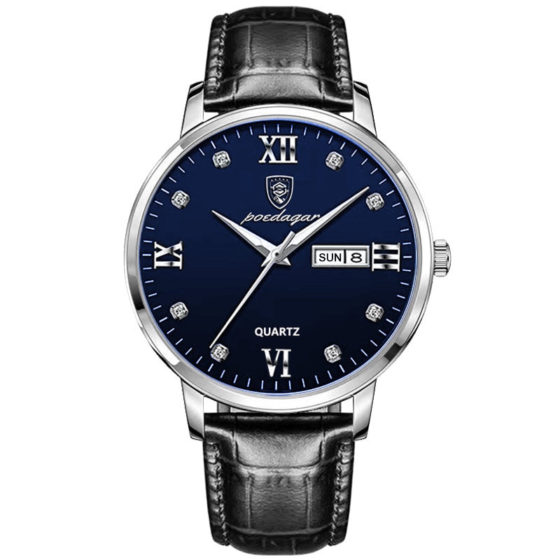 New Men Watches Top Brand Luxury Men Wrist Watch Leather Quartz Watch Sports Waterproof Male Clock Relogio Masculino+Box