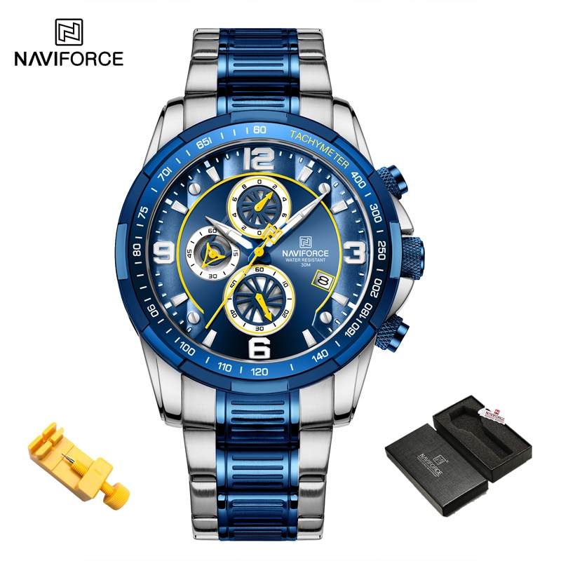 Men Luxury Fashion Design Gold Men Watches Multifunction Luminous Quartz Male Wrist Watch