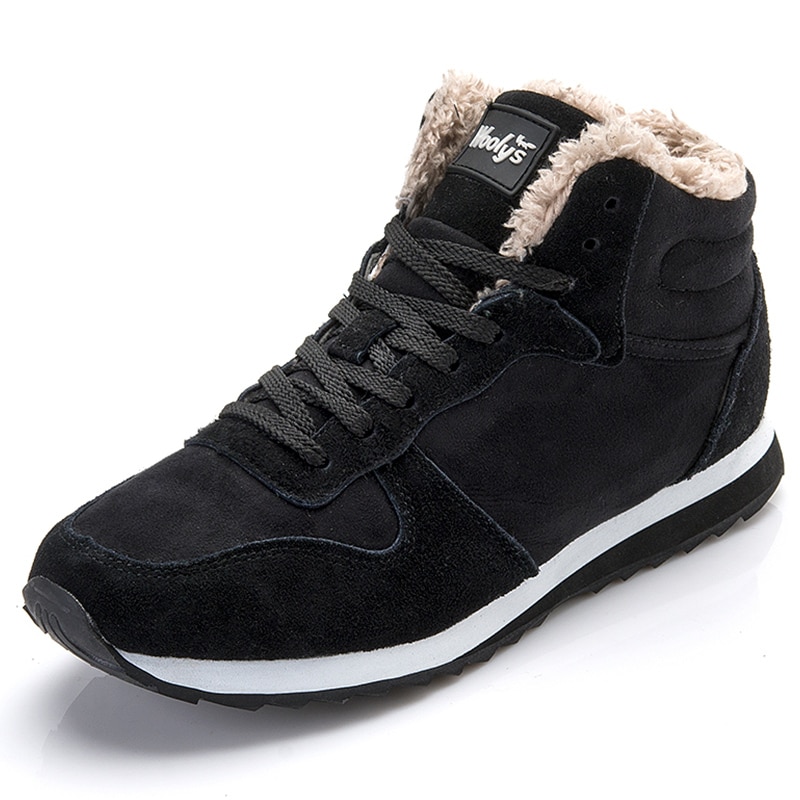 Sneakers Men Winter Shoes For Men Winter Sneakers Sports Black Blue Fur Zapatillas Hombre Free Shipping Men Casual Shoes