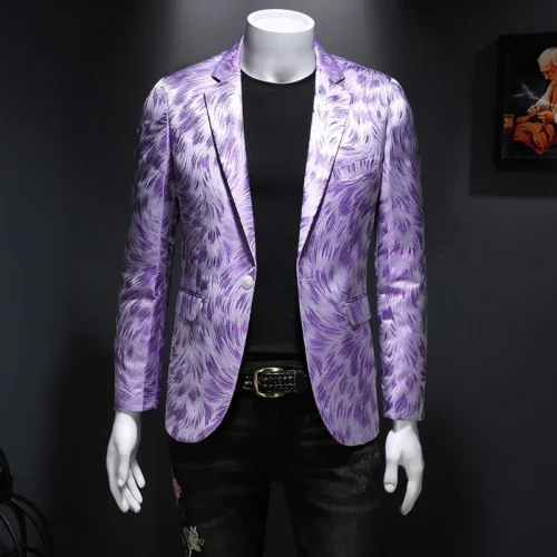 New Men Blazer Homme Stage Outfit - Image 8