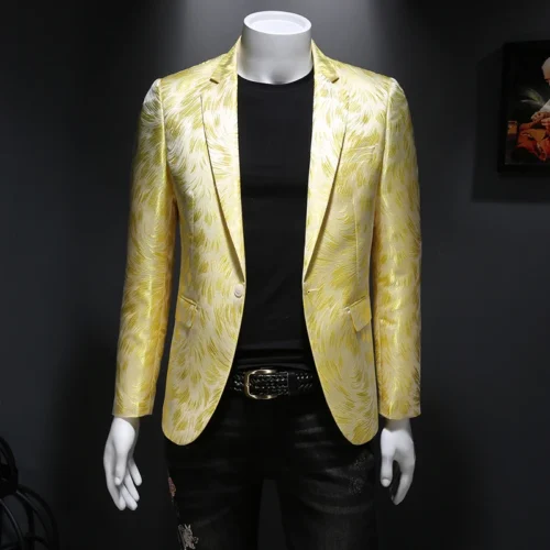 New Men Blazer Homme Stage Outfit - Image 10