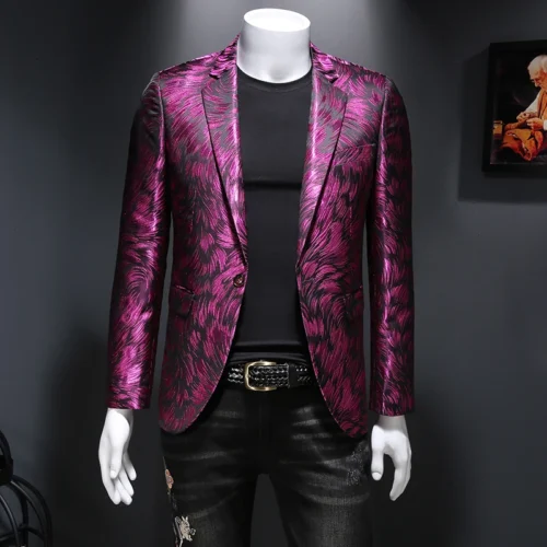 New Men Blazer Homme Stage Outfit - Image 6